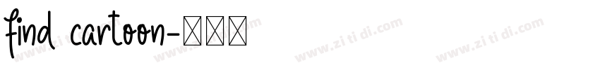 find cartoon字体转换